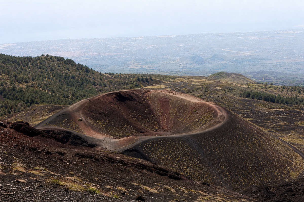 The Silvestri Craters near Nicolosi, the easy end of Mount Etna hiking routes